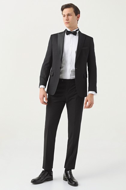 COSTUM CEREMONIE NEGRU SLIM FIT D'S DAMAT